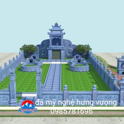 Mô hình khu lăng mộ đẹp