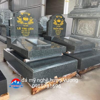 Mộ granit xanh bình định kích thước 81 x 127