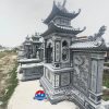 lăng thờ 3,2m chất liệu đá xanh đen