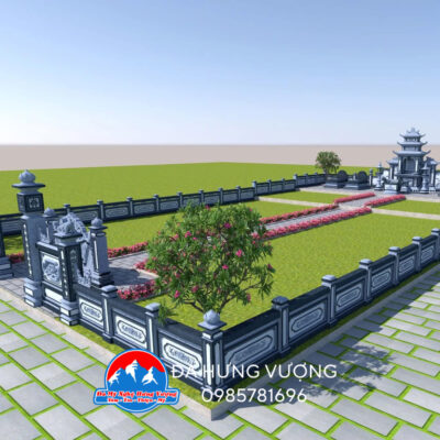 thiết kế 3D khu lăng mộ 12,5m x 21m thiết kế 3D khu lăng mộ 12,5m x 21m