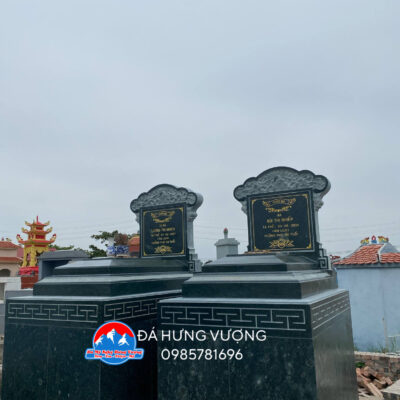 MẪU MỘ ĐÁ LIỀN THỚT CHẤT LIỆU ĐÁ XANH RÊU KT 1170 x 2350