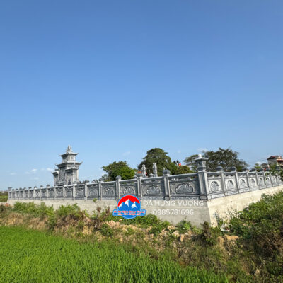 Khu lăng mộ đá xanh đen kt 24m x 11m