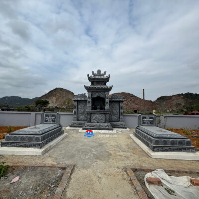 lăng thờ đá xanh đen đẹp