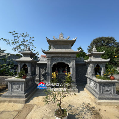 Lầu thờ đá 7,18m hàng bạt băm thủ công đẹp