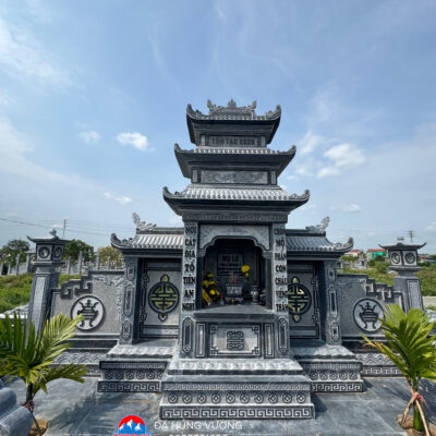 lăng thờ 6,8m đá xanh đen đẹp