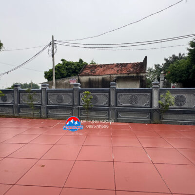 Lan can 2 tầng cao 1070 đá xanh đen
