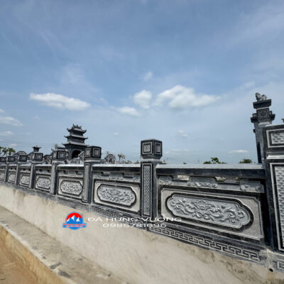 Tường dào cao 69cm đá xanh đen