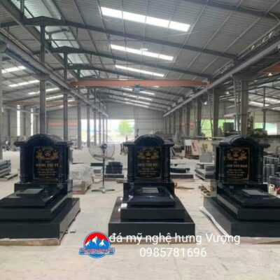 Mẫu mộ granit đen Ấn Độ